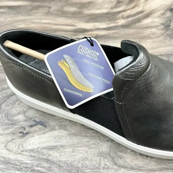 ❌SOLD❌NIB CLARKS 9 Wide Width Layton Band Slip On Leather Platform Sneakers - Picture 8 of 12